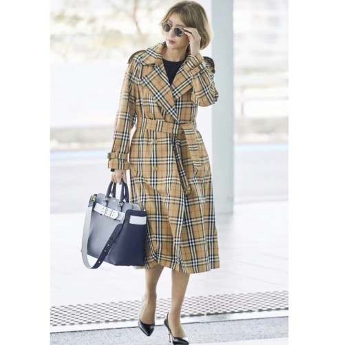 [Burberry] 버버리 빈티지 체크 코튼 트렌치 코트 40713771
