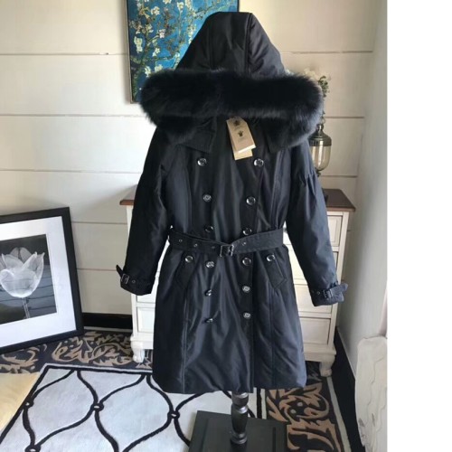 [Burberry] 버버리 후드 폭스 퍼 패딩 18011536