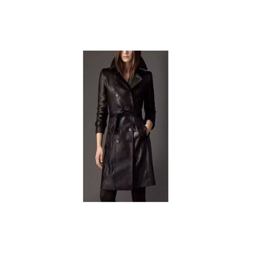 [Burberry] 버버리 롱 가죽 코트