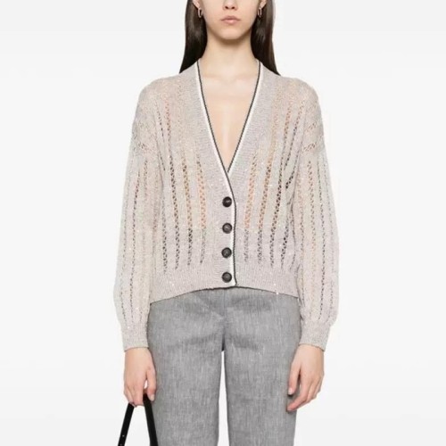 [Brunello Cucinelli] 브루넬로 쿠치넬리 오픈 니트 카디건 MCO559416CJK08