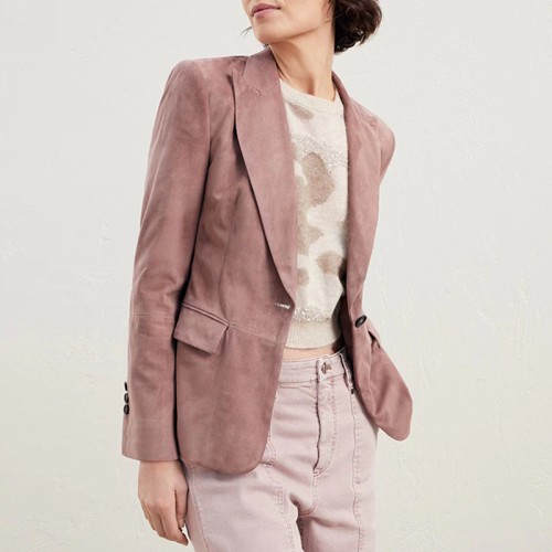 [Brunello Cucinelli] 브루넬로 쿠치넬리 싱글 스웨이드 자켓 M0PCL2087 C8691
