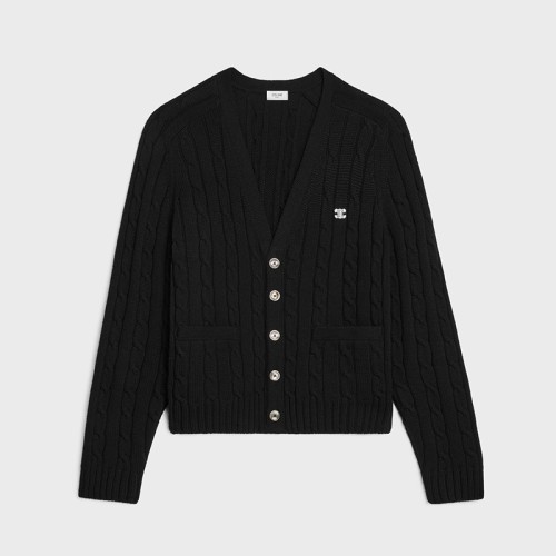 [Celine] 셀린느 트리옹프 케이블 니트 가디건 2AD5G362W.38NO