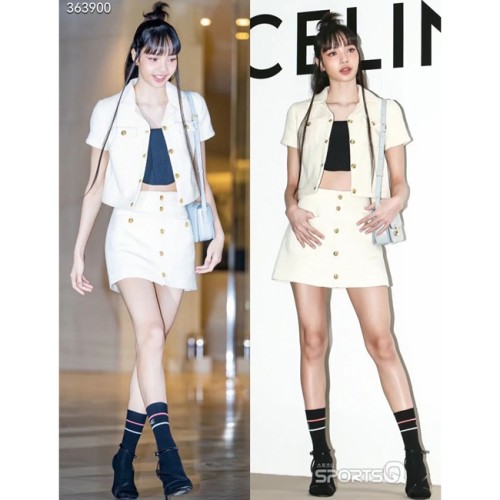 [Celine] 셀린느 크롭 첼시 자켓 & 트라페즈 스커트 23042531