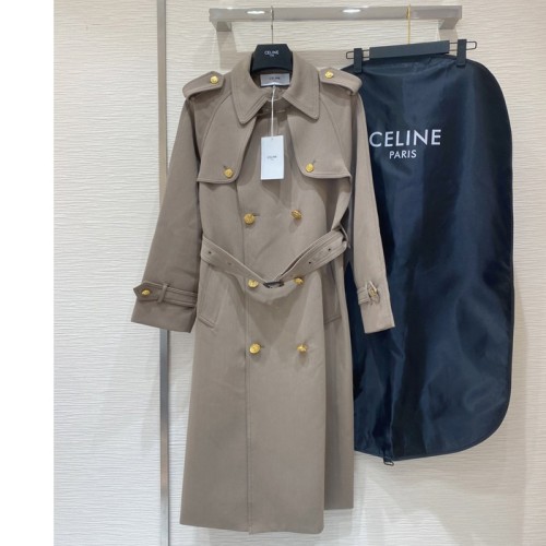 [Celine] 셀린느 울 코튼 트렌치 코트 22090355