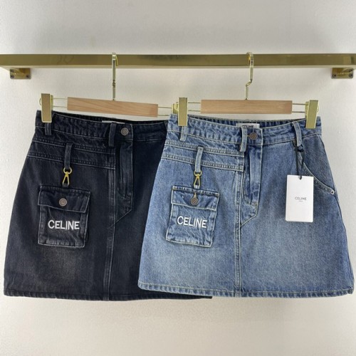 [Celine] 셀린느 포켓 데님 스커트 22042335