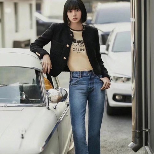 [Celine] 셀린느 남/여 프린팅 하프 티셔츠 21020331