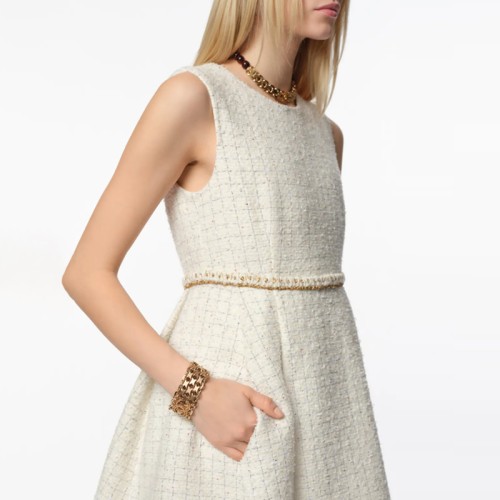 [Chanel] 샤넬 리넨 트위드 에크루 드레스 P79853-V72011-U1196