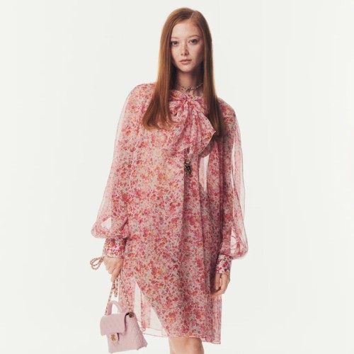 [Chanel] 샤넬 25SS 프린티드 실크 모슬린 드레스 P79013-V71187-NADTU