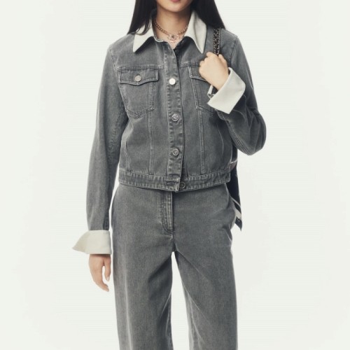 [Chanel] 샤넬 워시드 데님 재킷 그레이 P79267-V70978-NACZP