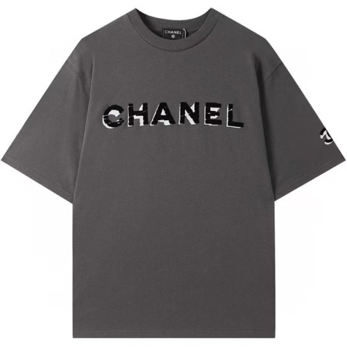 [Chanel] 샤넬 남/여 로고 코튼 티셔츠 22042033