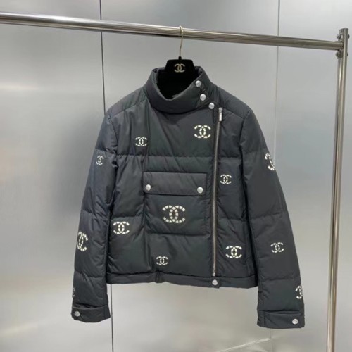 [Chanel] 샤넬 로고 코코네쥬 패딩 점퍼 21112744