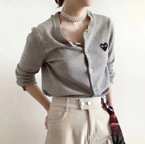 [Comme des Garcons] 꼼데가르송 로고 양모 가디건 20081238