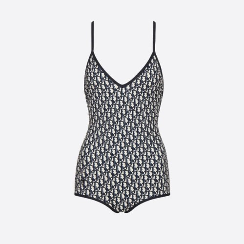 [Dior] 디올 블루 Oblique 테크니컬 패브릭 원피스 수영복 11BS01A2842