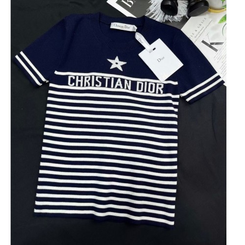 [Dior] 디올 스트라이프 하프 니트 23041234