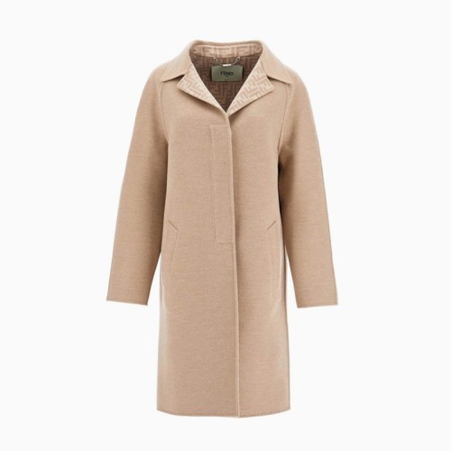[Fendi] 펜디 미디 싱글 브레스트 코트 FF6042 A5HD