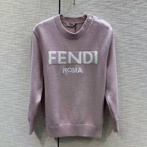 [Fendi] 펜디 로고 핑크 라우드넥 스웨터 23110935