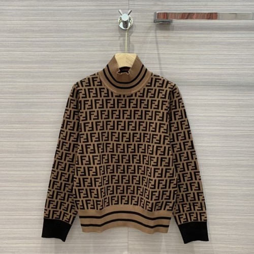 [Fendi] 펜디 로고 양모 반폴라 티셔츠 20111051