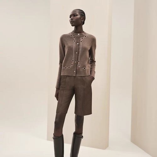 [Hermes] 에르메스 les tambours 여성 가디건 H3H2708DIDK