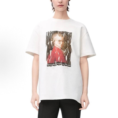 [LOEWE] 로에베 남/여 화이트 프린티드 반팔 티셔츠 S540Y22X69 9990