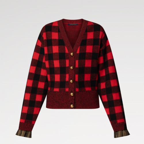 [Louis vuitton] 루이비통 Graphic Check Knit Cardigan 1AIRDN
