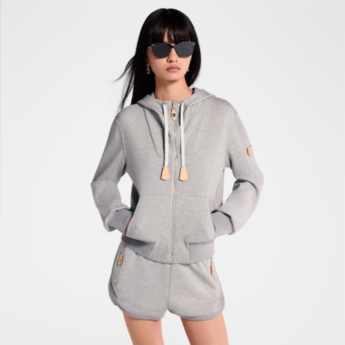 [Louis vuitton] 루이비통 Leather Accent Hoodie 1AIAG3