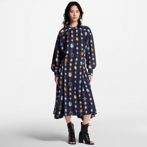 [Louis vuitton] 루이비통 Long-Sleeved Necklace Dress 1AHZXZ