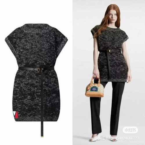 [Louis vuitton] 루이비통 펠티드 울 니트 미니 드레스 1AC32F