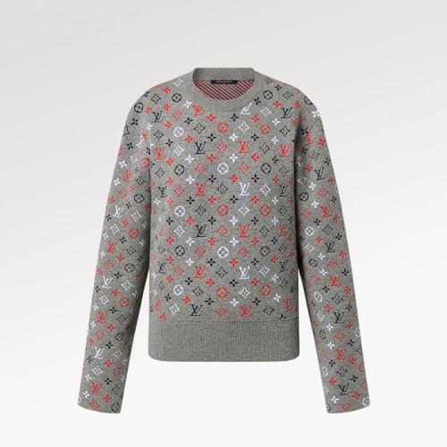 [Louis vuitton] 루이비통 남/여 멀티컬러 모노그램 자카드 풀오버 1AC3X9