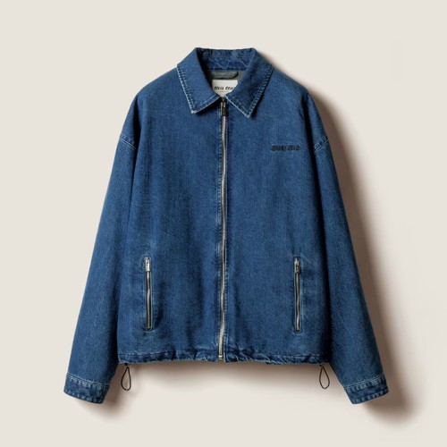 [Miumiu] 미우미우 캐시미어 데님 블루종 재킷 GWB272_17ON_F0008_S_OOO