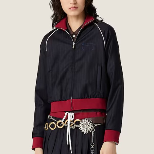 [Miumiu] 미우미우 핀스트라이프 지퍼 블루종 재킷 ML1324_174X_F0008_S_OOO
