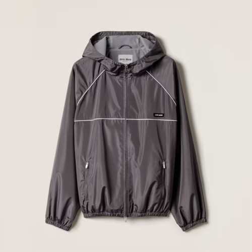 [Miumiu] 미우미우 테크니컬 실크 지퍼 블루종 재킷 ML1234_163N_F0024_S_OOO