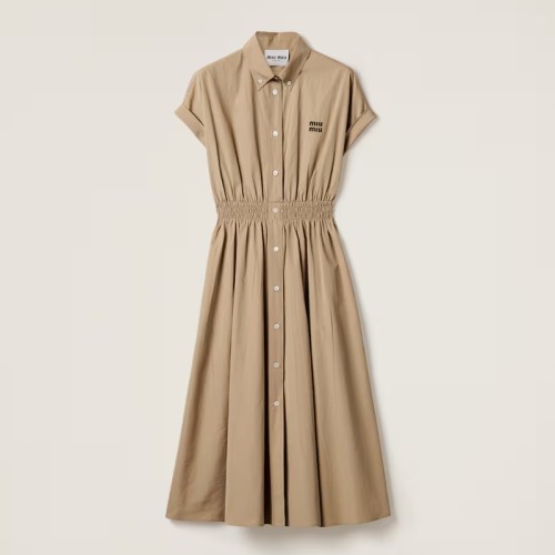 [Miumiu] 미우미우 Poplin 셔츠 드레스 MF5906_10RG_F0241_S_OOO