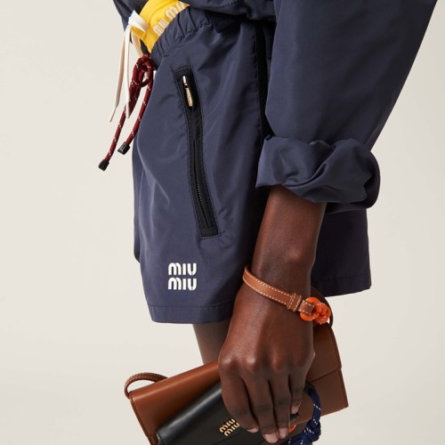 [Miumiu] 미우미우 테크니컬 패브릭 쇼츠 MP1809