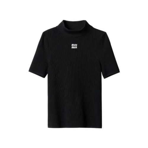 [Miumiu] 미우미우 비스코스 터틀넥 스웨터 블랙 MMR440_15BR_F0002_S_OOO
