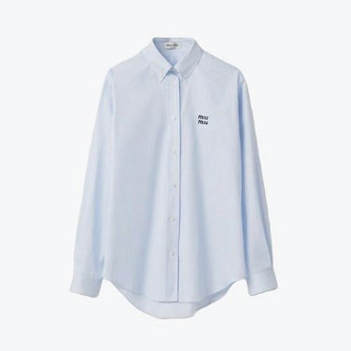 [Miumiu] 미우미우 스트라이프 코튼 셔츠 MK1693_14BC_F0X24