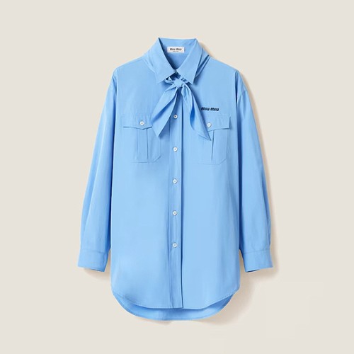 [Miumiu] 미우미우 포플린 셔츠 MK1918_10RG_F0013_S_OOO