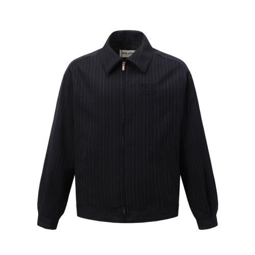 [Miumiu] 미우미우 남/여 핀스트라이프 블루종 재킷 ML1041_15MQ_F0008_S_OOO