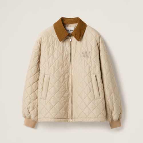 [MiuMiu] 미우미우 기능성 소재 블루종 재킷 ML1087_15PU_F0036_S_OOO