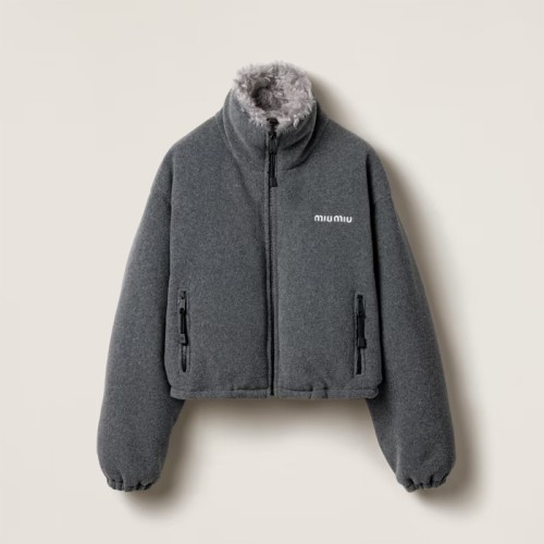 [Miumiu] 미우미우 플리스 다운 재킷 ML1147_151T_F0031_S_OOO