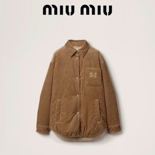 [Miumiu] 미우미우 중량 코듀로이 다운 재킷 ML855_15PS_F0040_S_232