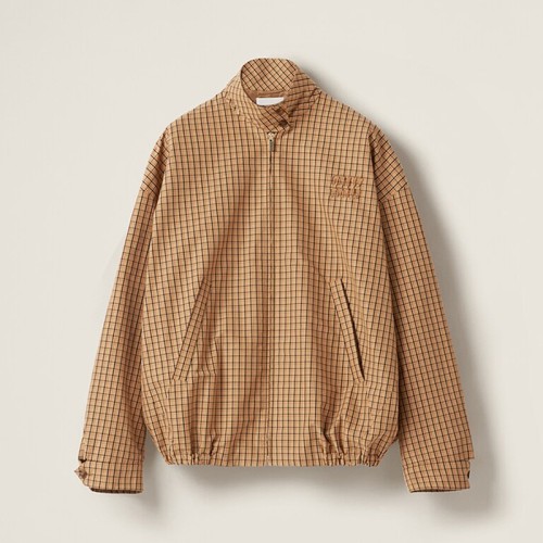 [Miumiu] 미우미우 체크 캔버스 블루종 자켓 ML1066_15AJ_F0065_S_OOO