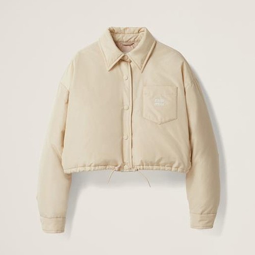 [Miumiu] 미우미우 크롭 테크니컬 패브릭 다운 자켓 2color ML954_13FM_F0032_S_232