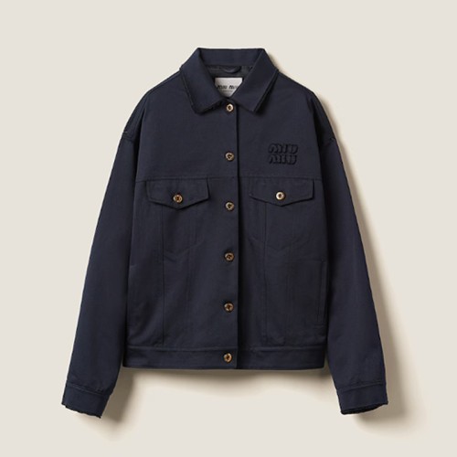 [Miumiu] 미우미우 치노 블루종 재킷 ML1063_1UPX_F0008_S_OOO