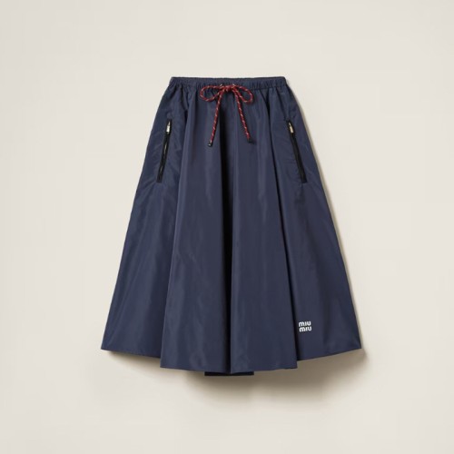 [Miumiu] 미우미우 테크니컬 패브릭 롱스커트 MG2250_121I_F0008_S_OOO