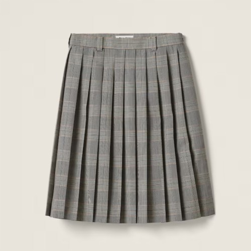 [Miumiu] 미우미우 프린스 오브 웨일스 체크 플리츠 스커트 MG2052_14HV_F0401_S_232