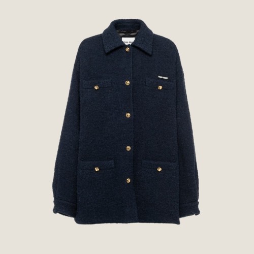 [MiuMiu] 미우미우 여성 부클레 블루종 재킷 1ZY6 S 231 ML888