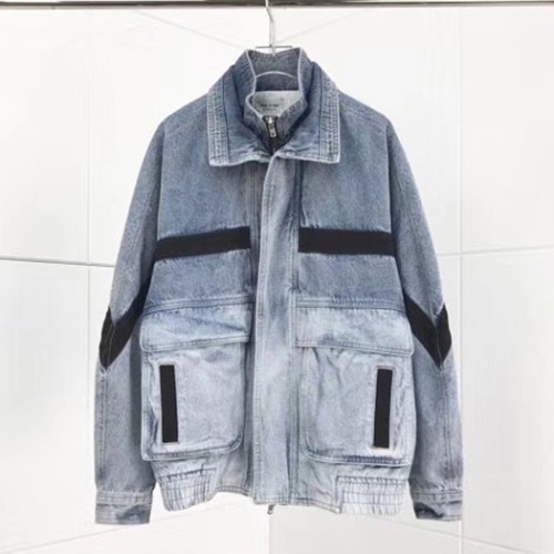 [Off-White] 오프화이트 남/여 워싱 데님 자켓 19090230