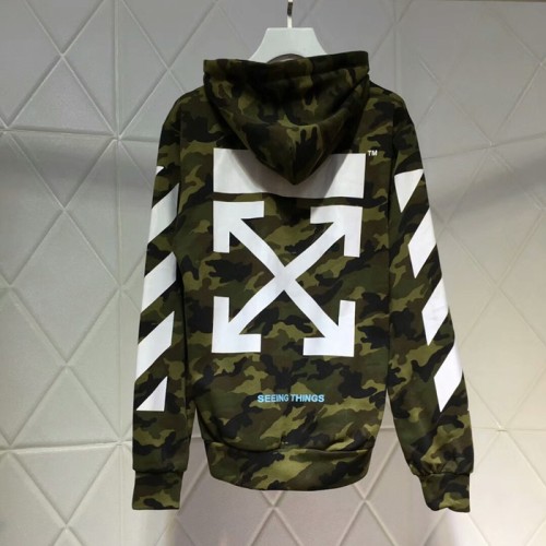 [Off White]  오프화이트 카모 후드 티셔츠