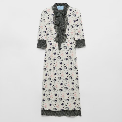 [Prada] 프라다 드레스 시스 핏 P3Q05_17LH_F0304_S_OOO