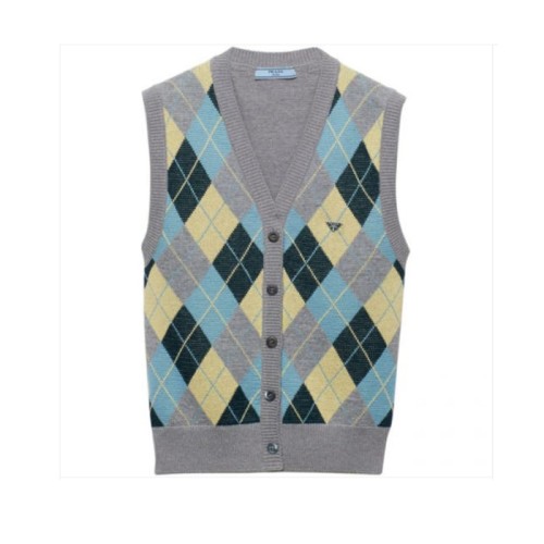 [Prada] 프라다 아가일 인타르시아 울 베스트 P29B39SOOO15I3